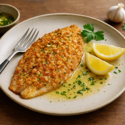 Forellenfilet mit knuspriger Mandelkruste