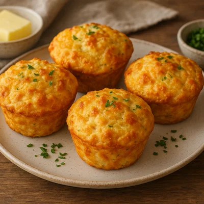 Klassische herzhafte Käse-Muffins