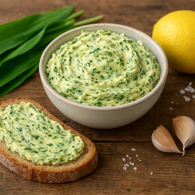 Bärlauch-Butter für frische Brote