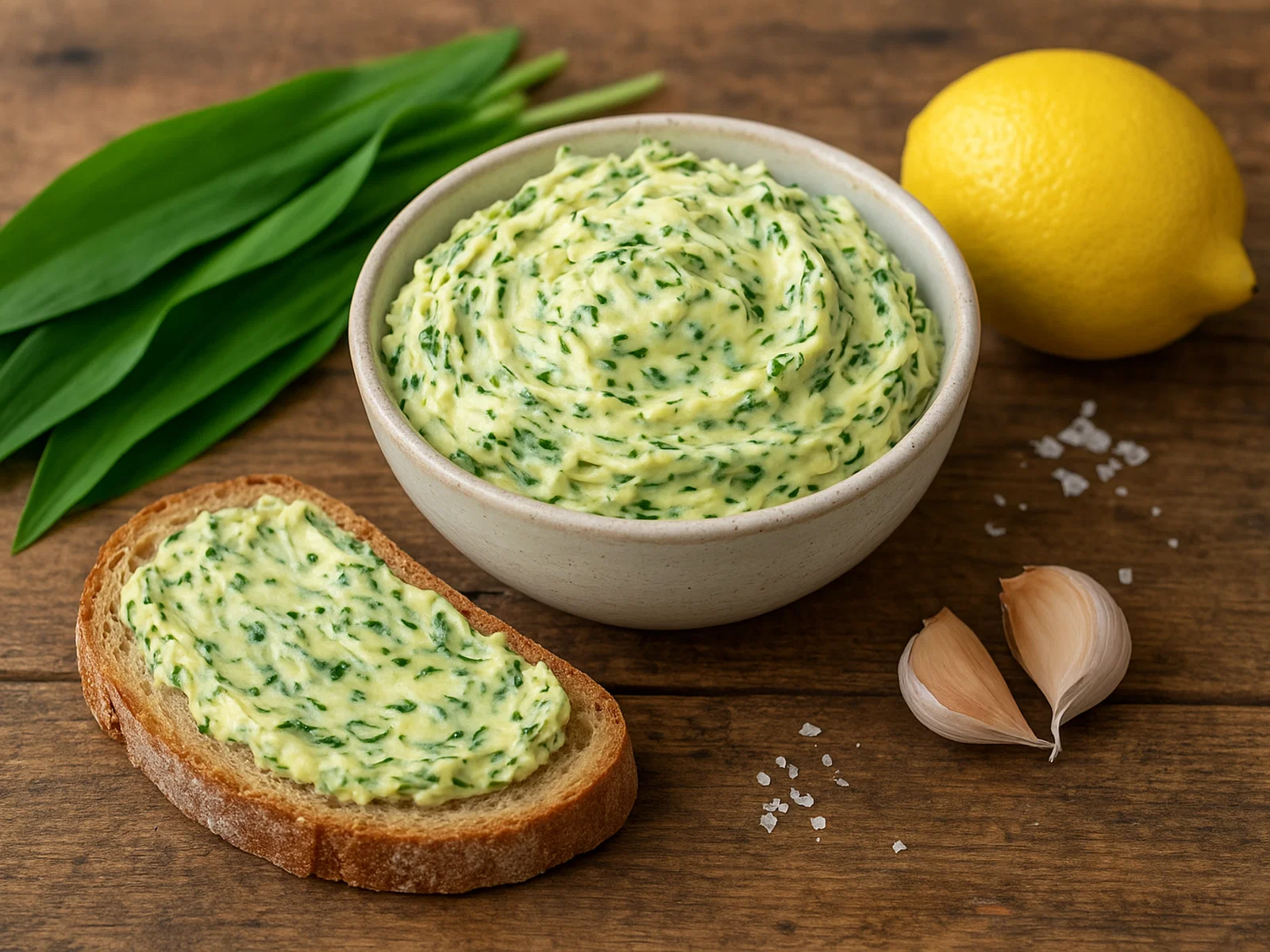 Bärlauch-Butter für frische Brote