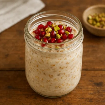 Granatapfel-Pistazien-Overnight-Oats