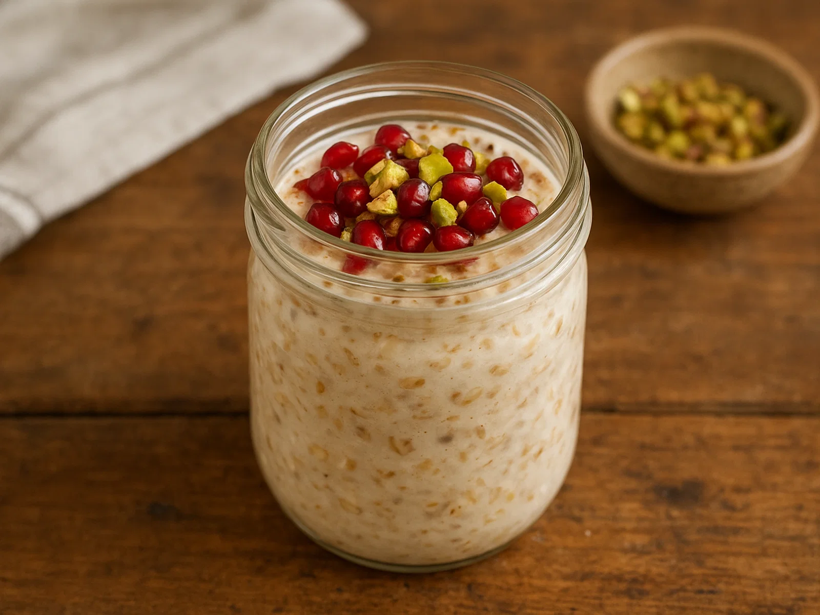 Granatapfel-Pistazien-Overnight-Oats