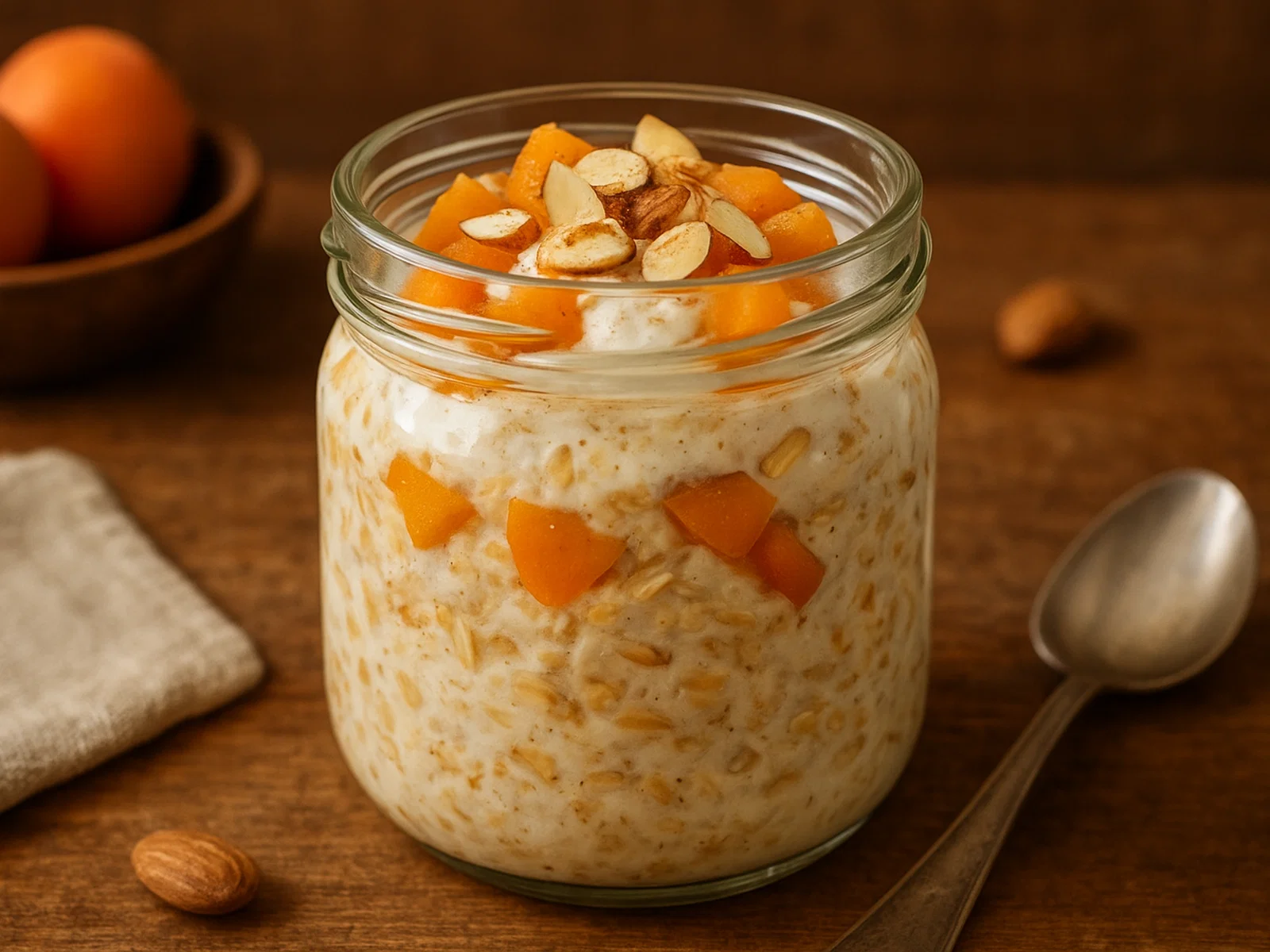 Aprikosen-Mandel-Overnight-Oats