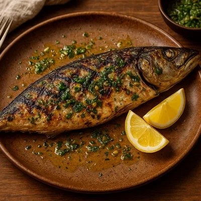 Gegrillter Jackfish mit Zitronen-Kräuter-Marinade