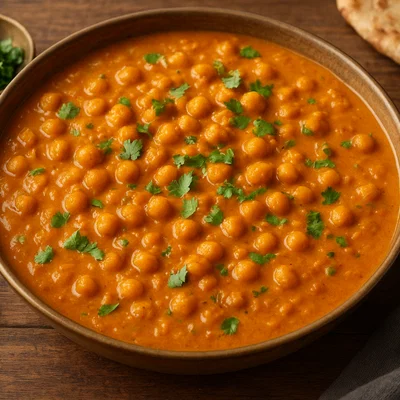 Cremiges Kichererbsen-Curry mit Kokosmilch