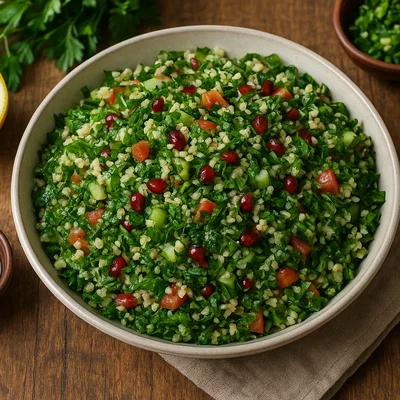 Armenischer Tabouleh (Bulgursalat mit viel frischen Kräutern)