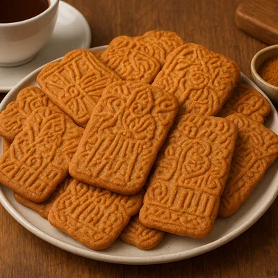 Traditionelle niederländische Speculaas (Spekulatiuskekse)
