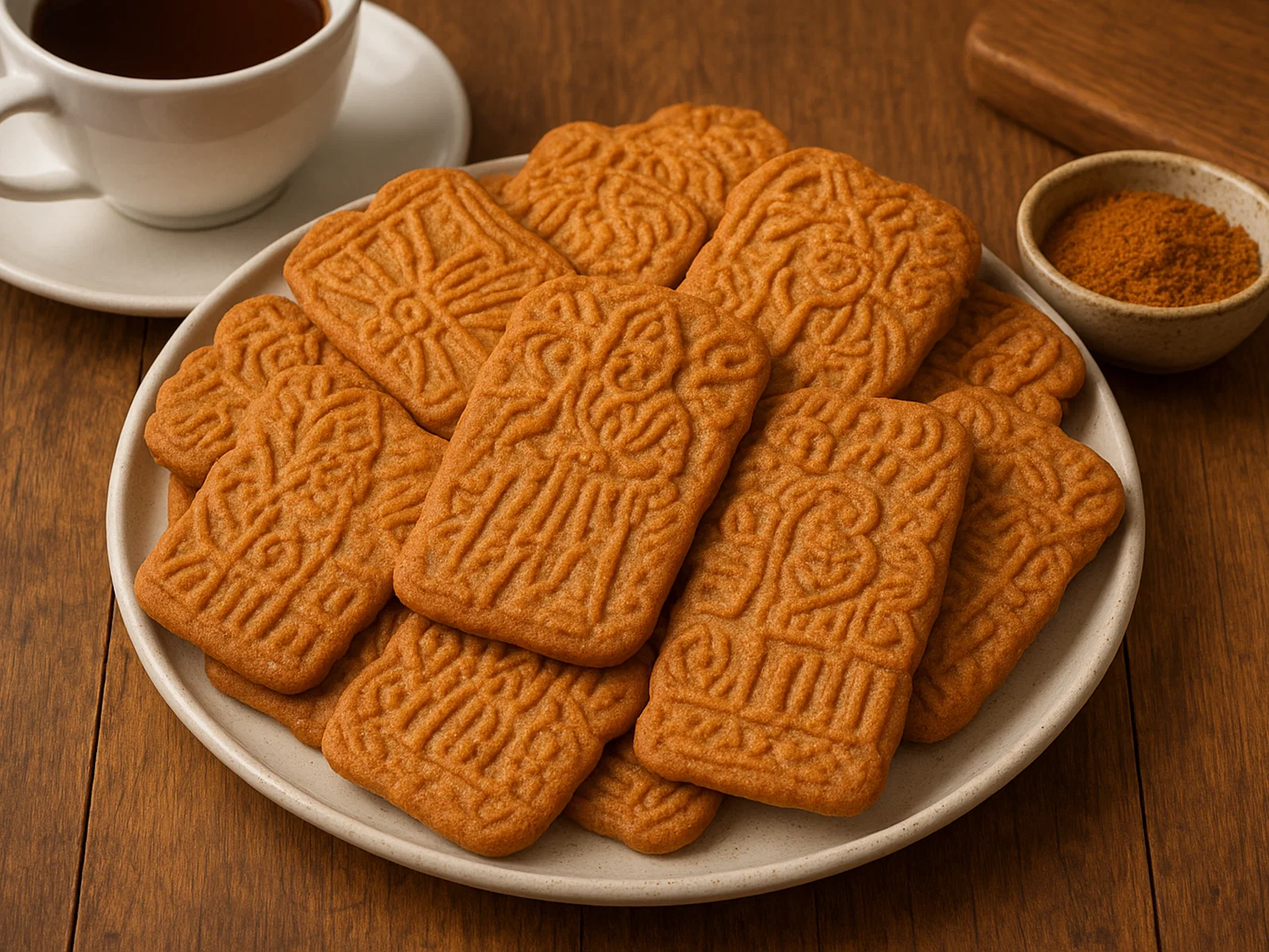 Traditionelle niederländische Speculaas (Spekulatiuskekse)