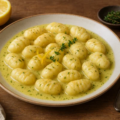 Ricotta-Gnocchi mit Zitronen-Thymian-Sauce