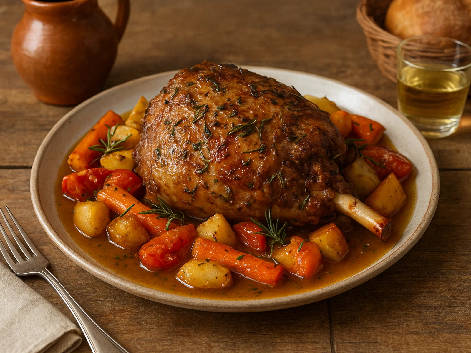 Xai Andorrà – Pyrenäen-Lammbraten mit Gemüse