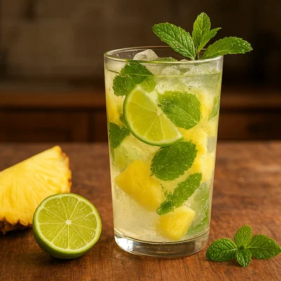 Ananas-Minz-Erfrischer