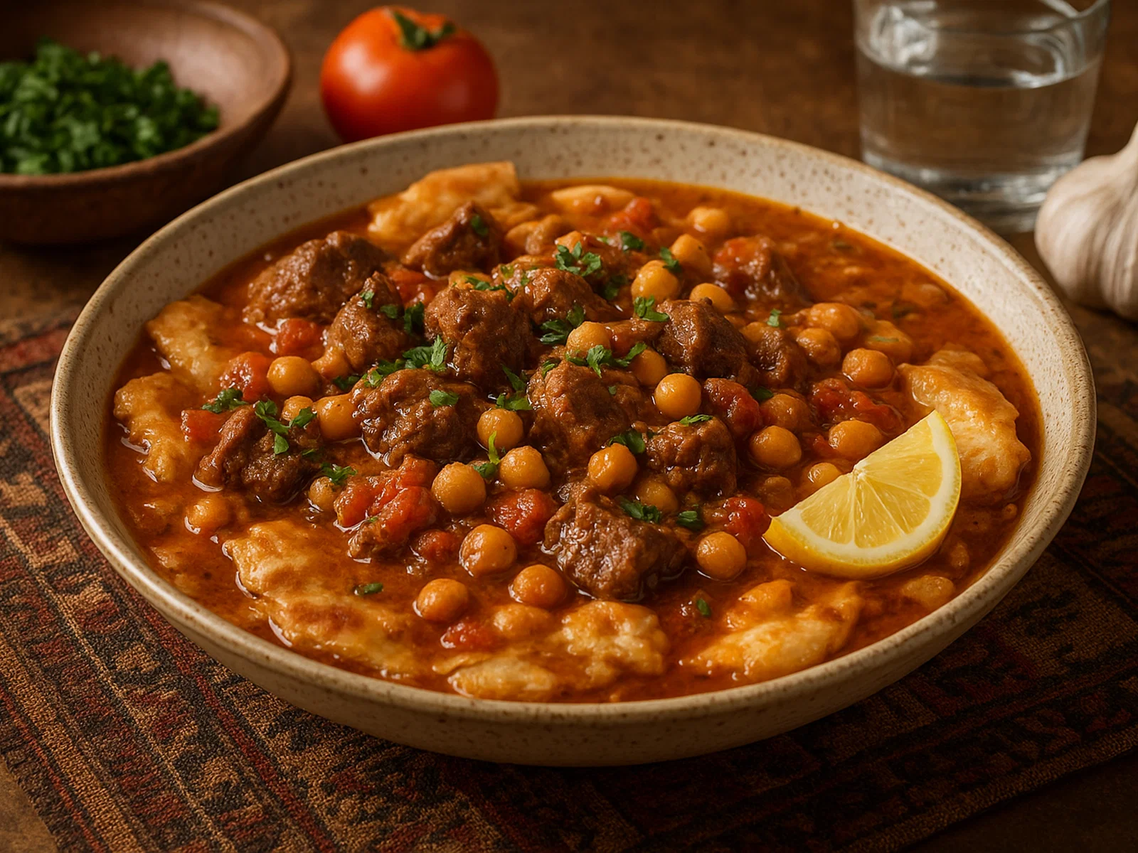 Tashreeb – Irakischer Broteintopf mit Lamm