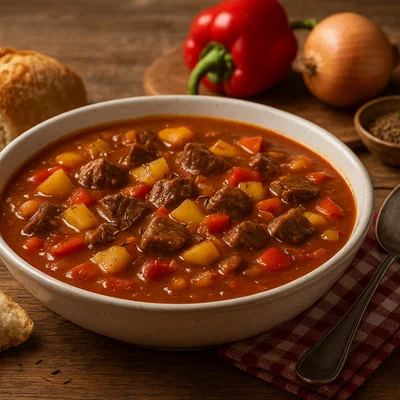 Böhmische Gulaschsuppe