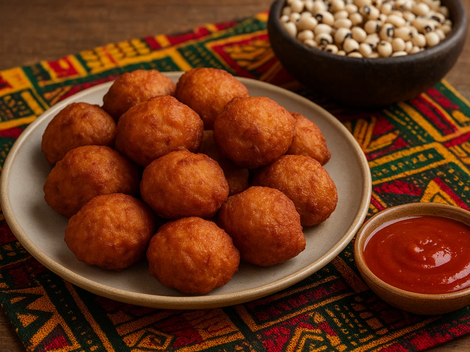 Accra (westafrikanische Bohnen-Bällchen)