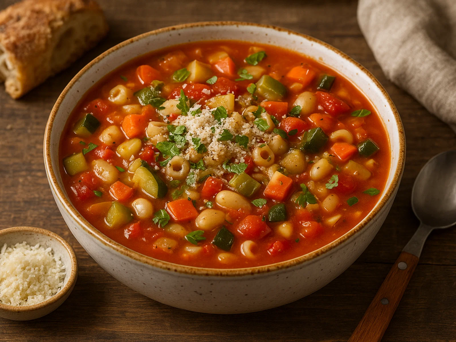 Schnelle Minestrone
