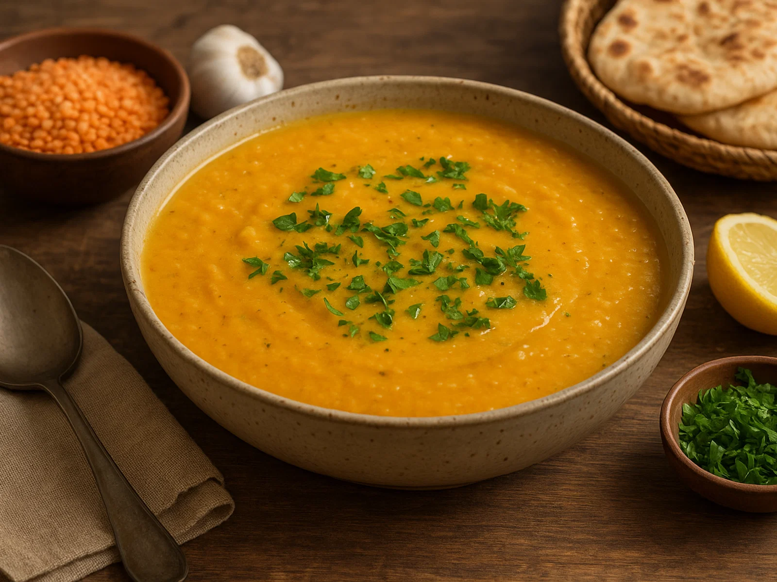 Shorbat Adas – Orientalische Rote-Linsen-Suppe