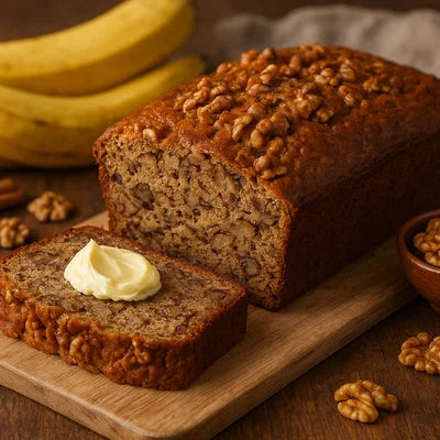 Himmlisches Bananenbrot mit Walnüssen