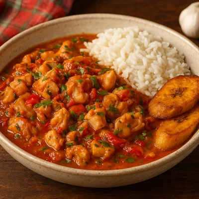 Karibischer Lambi-Eintopf (Conch in pikanter Sauce)