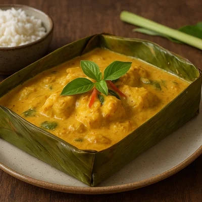 Amok Trey – Kambodschanischer Fisch in Kokos-Curry gedämpft