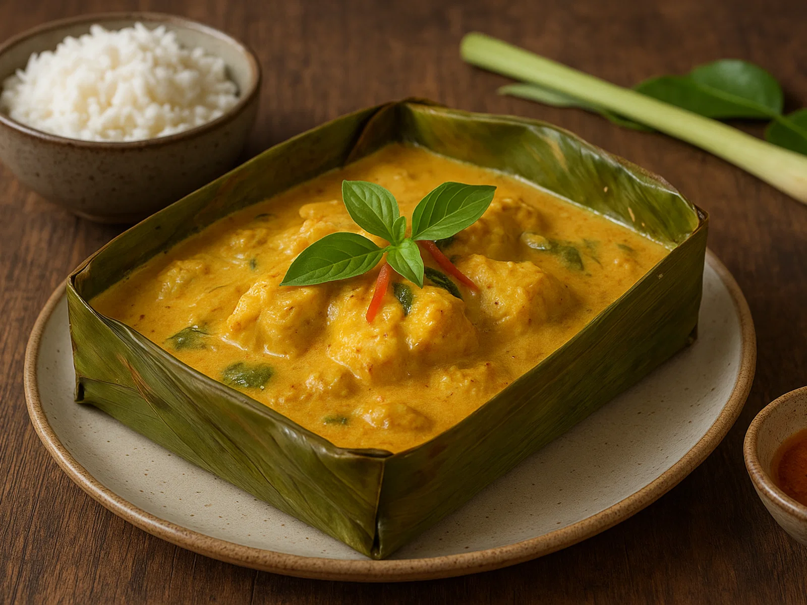 Amok Trey – Kambodschanischer Fisch in Kokos-Curry gedämpft
