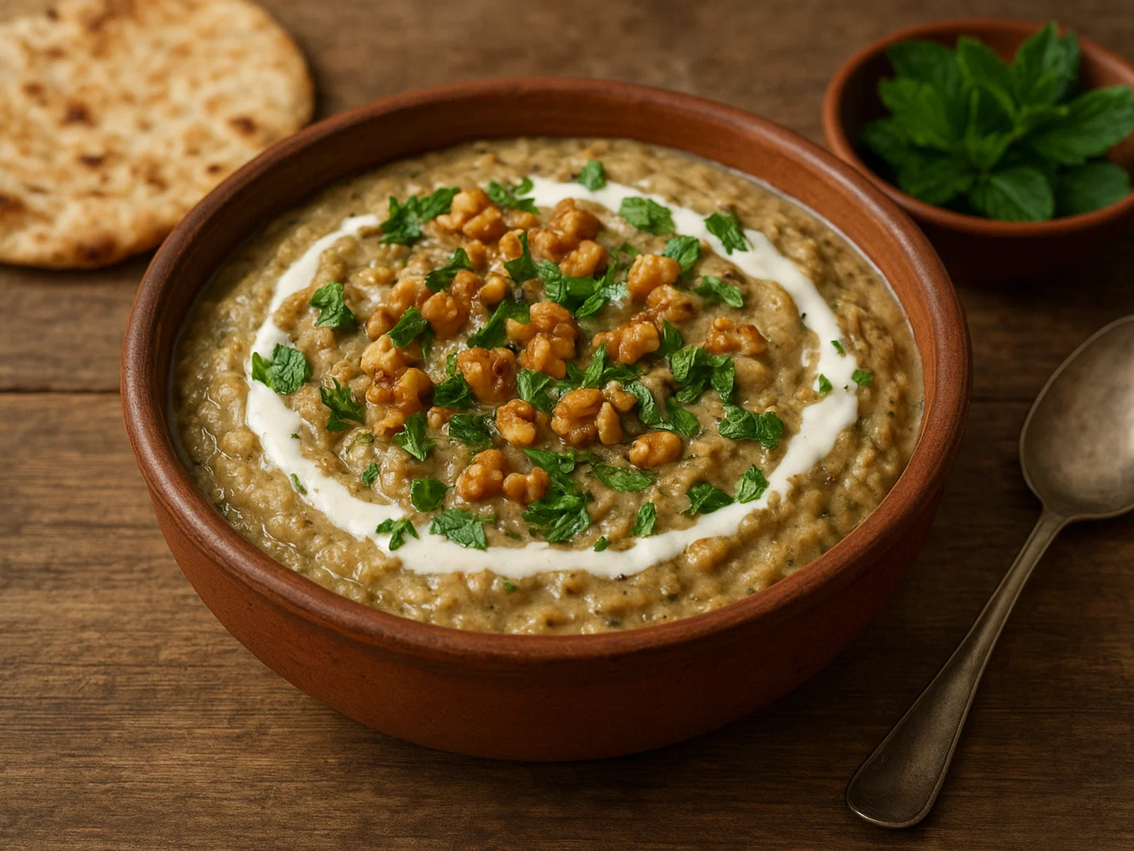 Kashk-e Bademjan – Persischer Auberginen-Dip mit Kashk