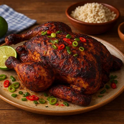 Poulet Boucané – Karibisch geräuchertes Hähnchen