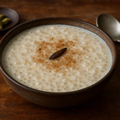 Saagu Bondibai – maledivischer Sago-Kokos-Pudding