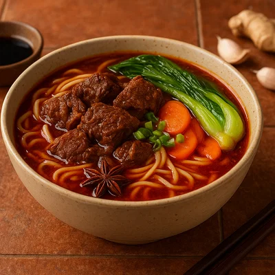 Taiwanesische Rindfleisch-Nudelsuppe (Beef Noodle Soup)