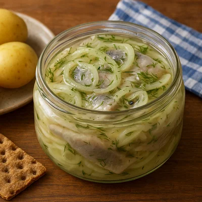 Löksill – Schwedischer Hering in Zwiebel-Marinade