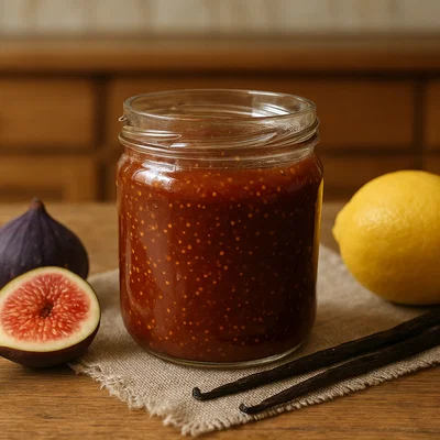 Feigen-Marmelade mit Zitrone und Vanille