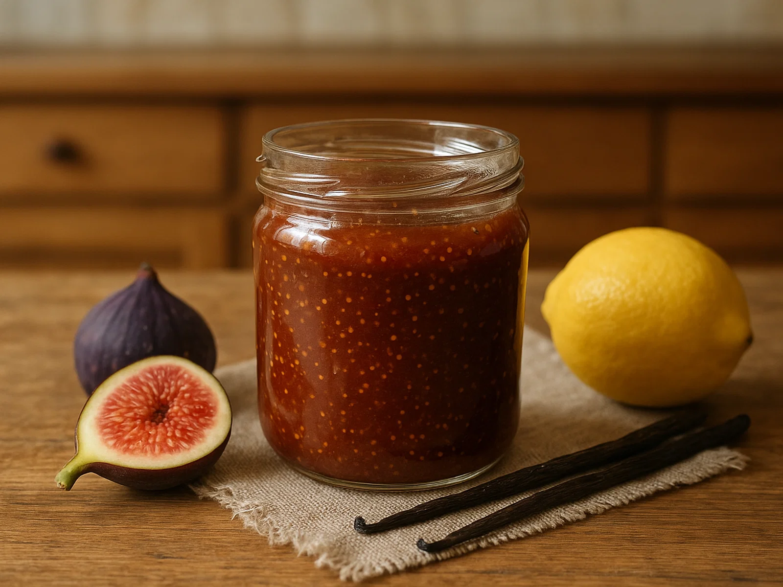 Feigen-Marmelade mit Zitrone und Vanille