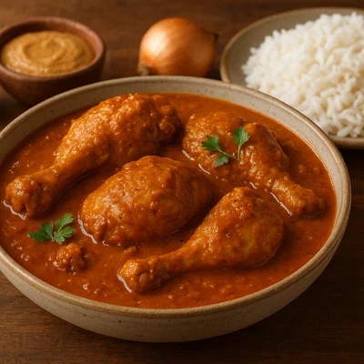 Moambe Huhn (Poulet à la Moambe)