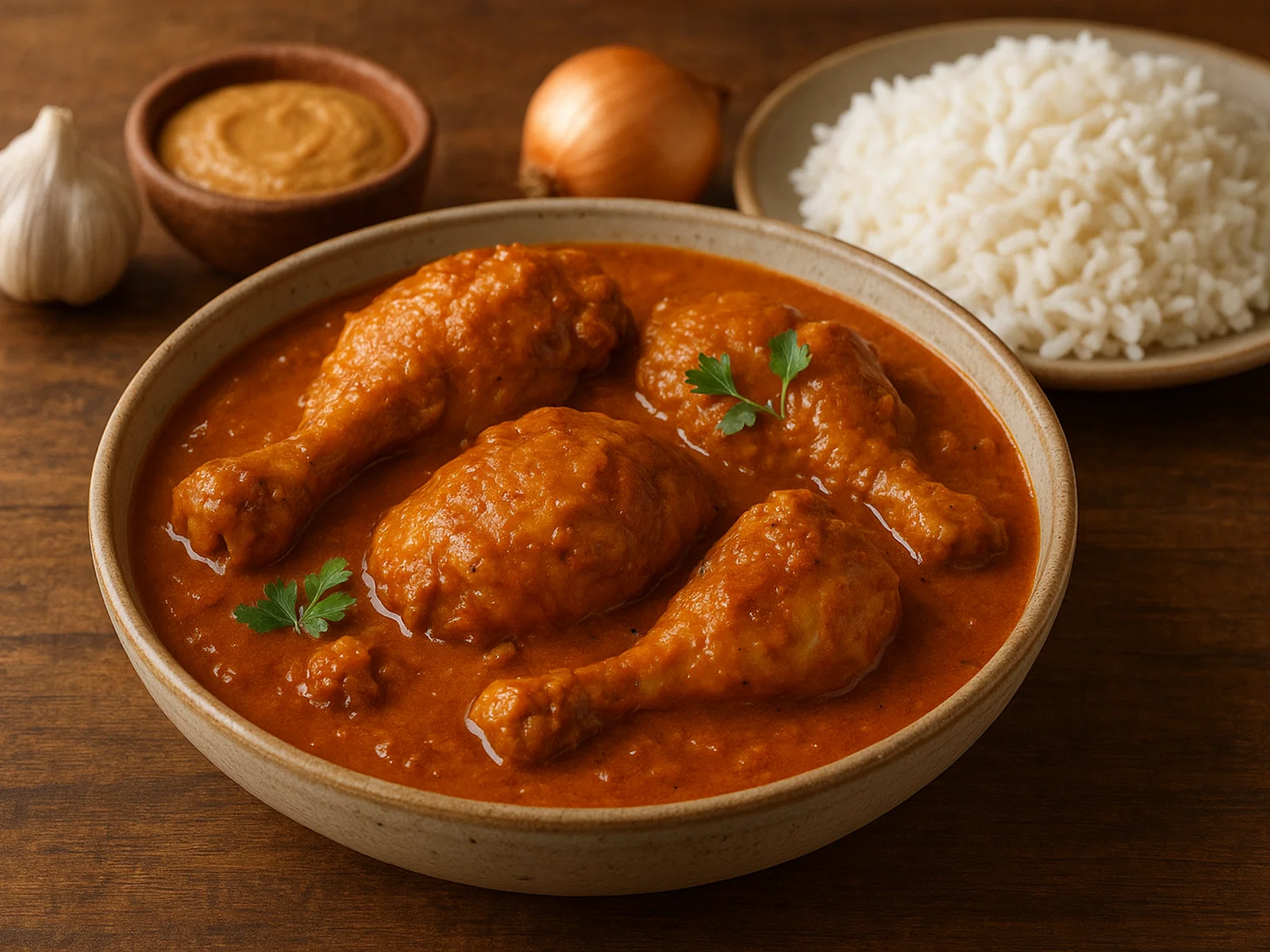 Moambe Huhn (Poulet à la Moambe)