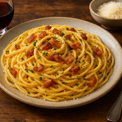 Pasta alla Carbonara mit Guanciale