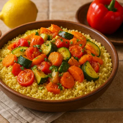 Couscous mit buntem Gemüse