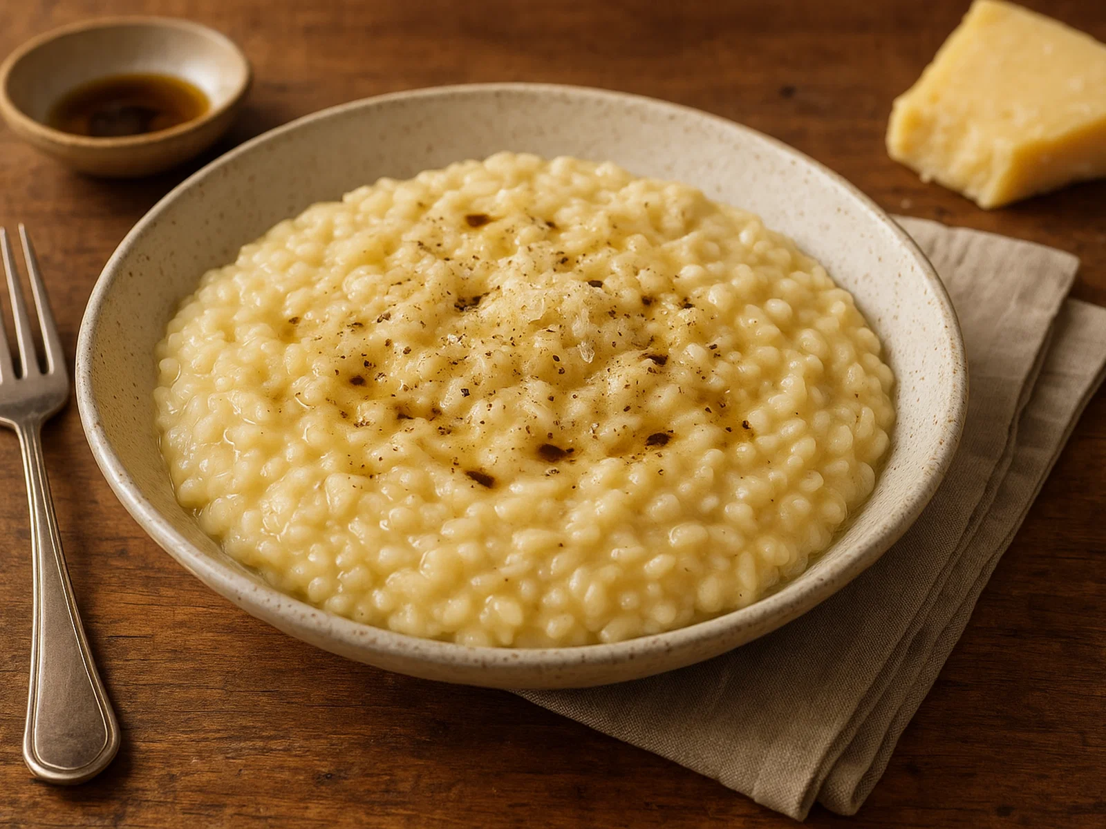 Champagner-Risotto mit Trüffelöl