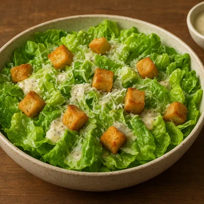 Klassischer Caesar Salat mit hausgemachtem Dressing