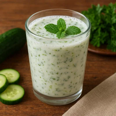 Chalap – erfrischendes Joghurtdrink mit Gurke und Kräutern