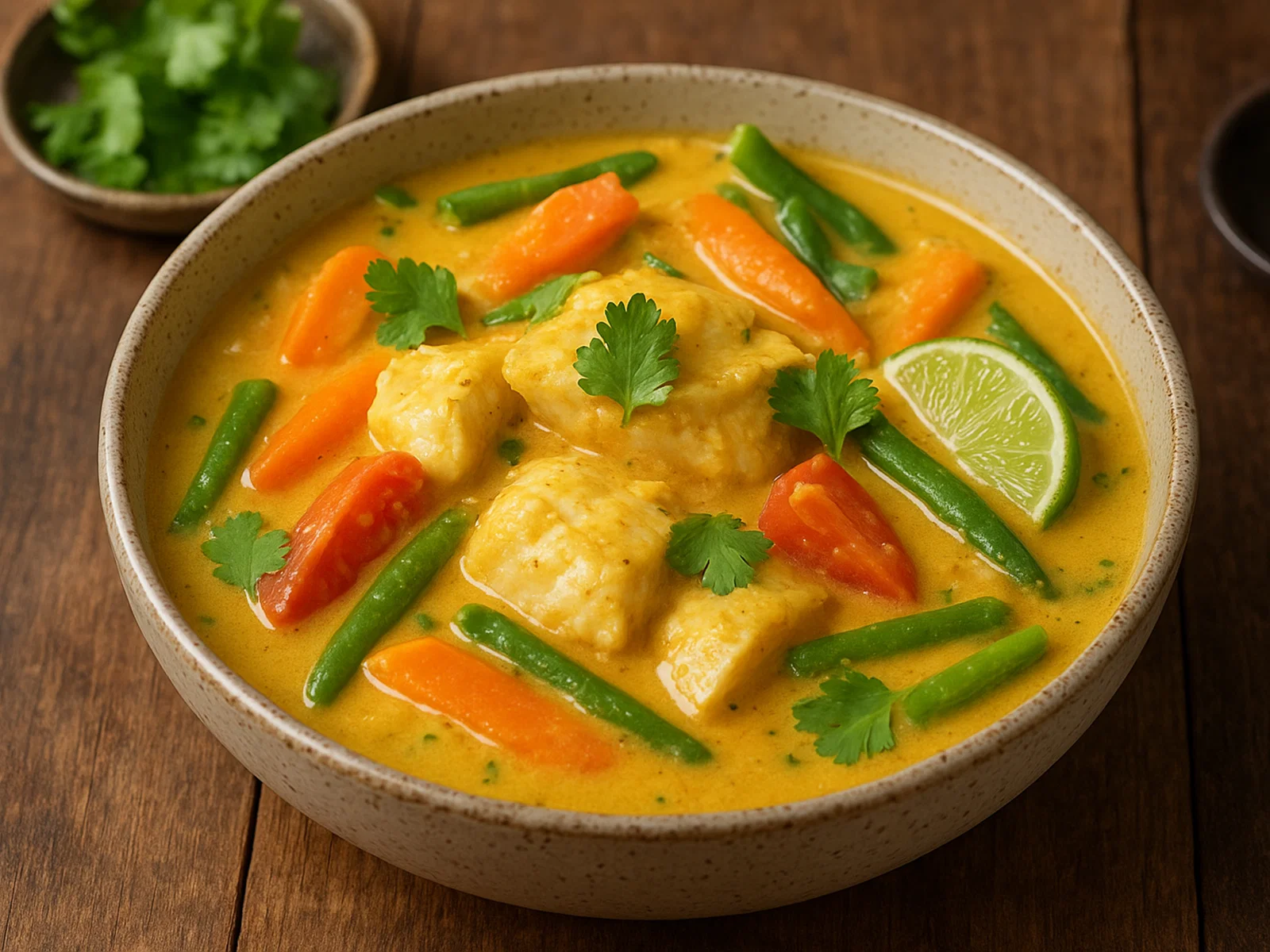 Pitcairninseln Kokosnuss-Fisch-Curry