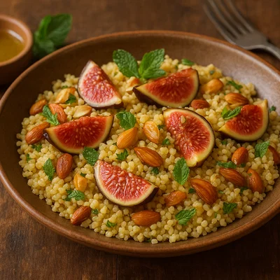 Feigen-Couscous mit Mandeln und Minze