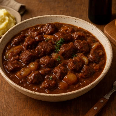 Carbonade flamande – Belgischer Rindfleischeintopf mit dunklem Bier