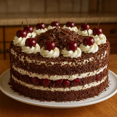 Klassische Schwarzwälder Kirschtorte