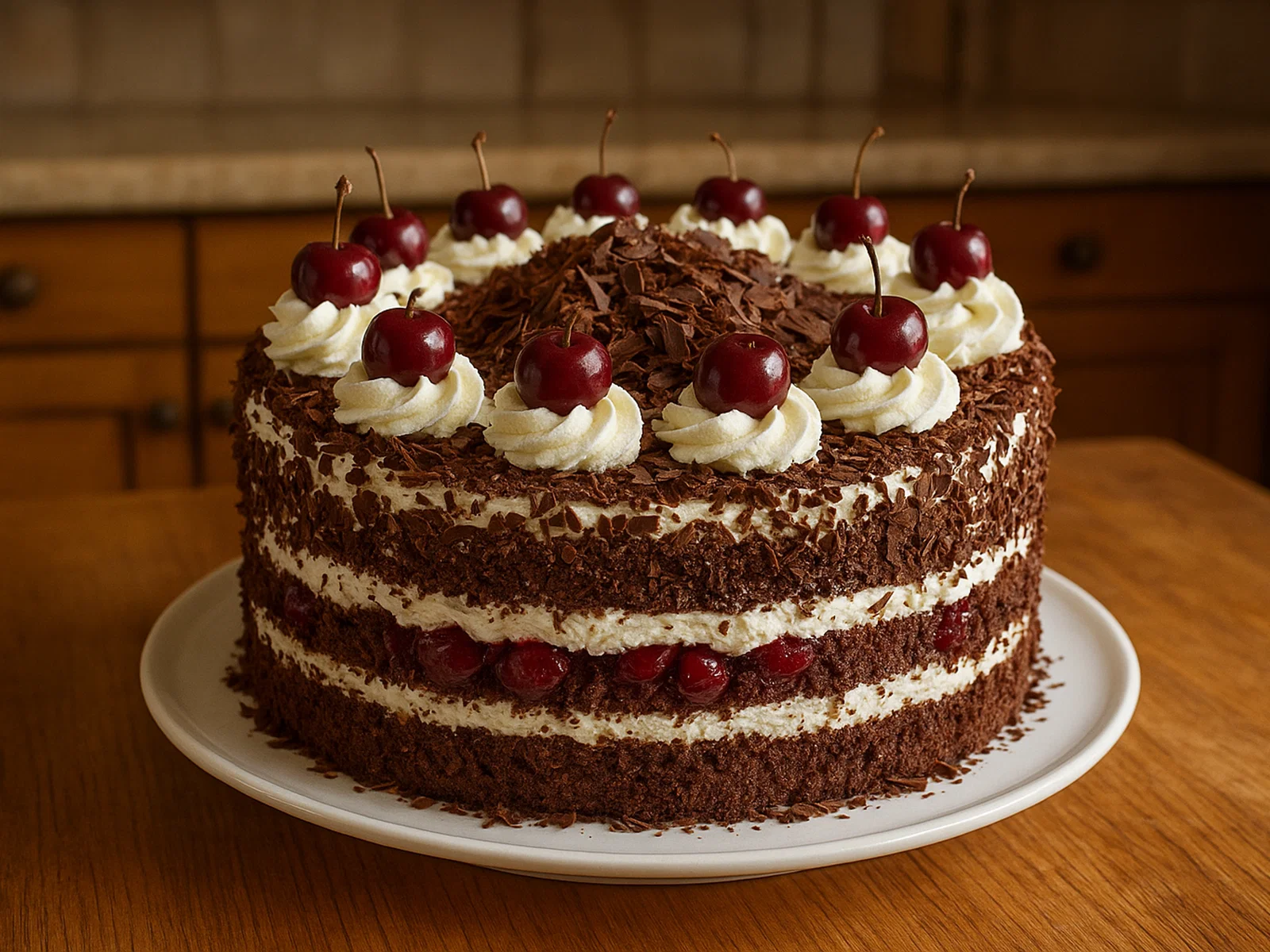 Klassische Schwarzwälder Kirschtorte