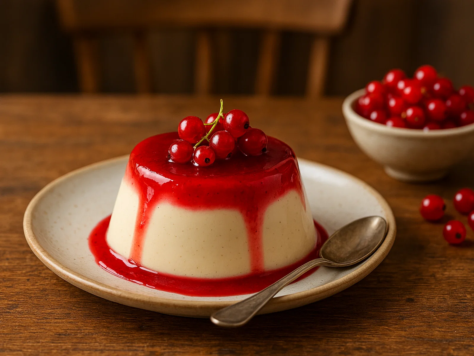Johannisbeer-Panna Cotta