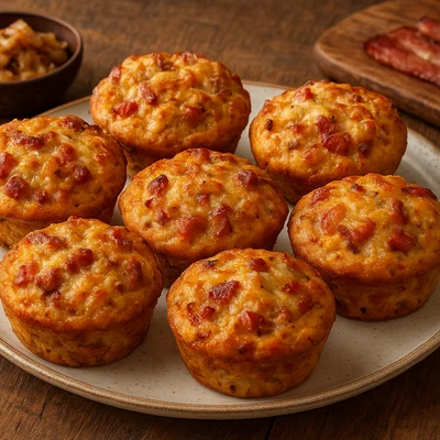 Herzhafte Zwiebel-Speck-Muffins mit Käse