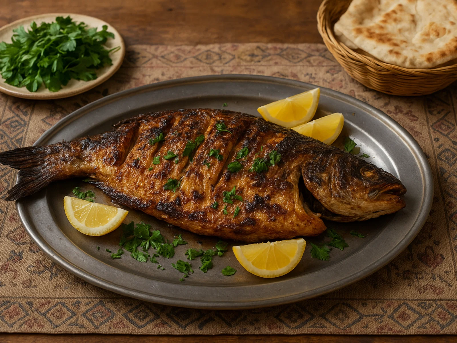 Masgouf – Irakischer Grillfisch über offenem Feuer