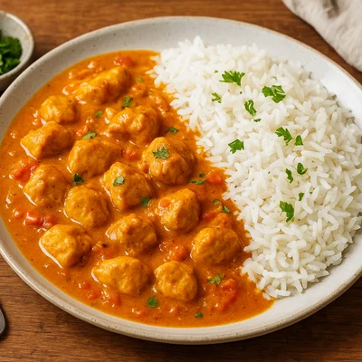 Hähnchen-Curry mit Basmatireis