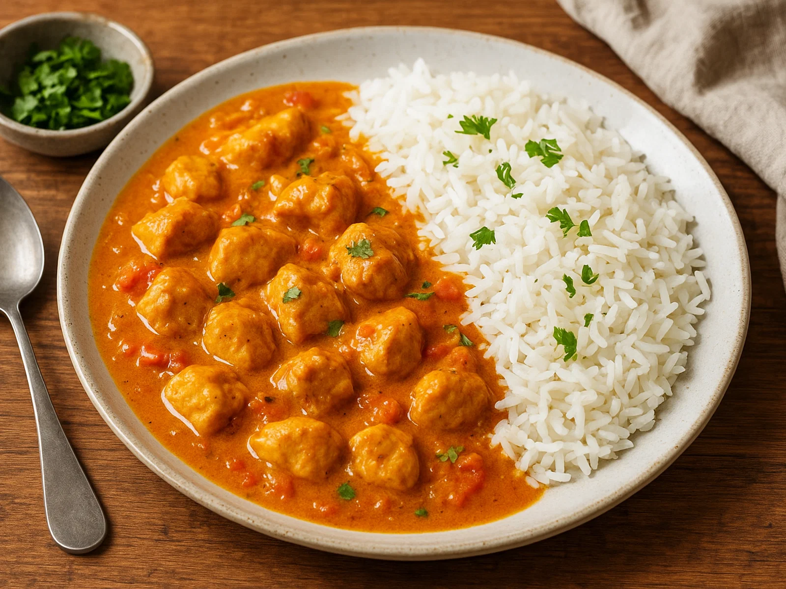 Hähnchen-Curry mit Basmatireis