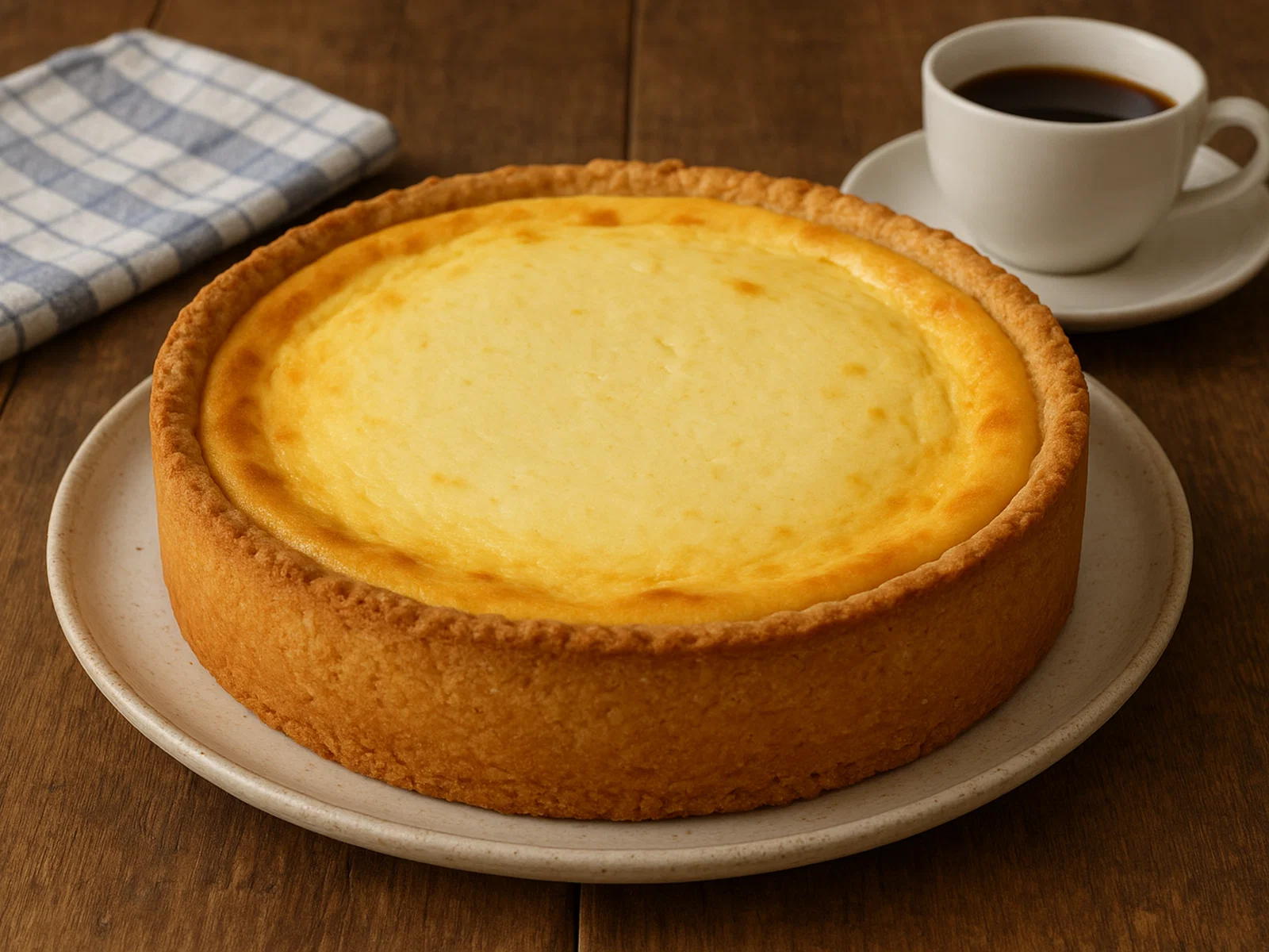 Klassischer deutscher Käsekuchen