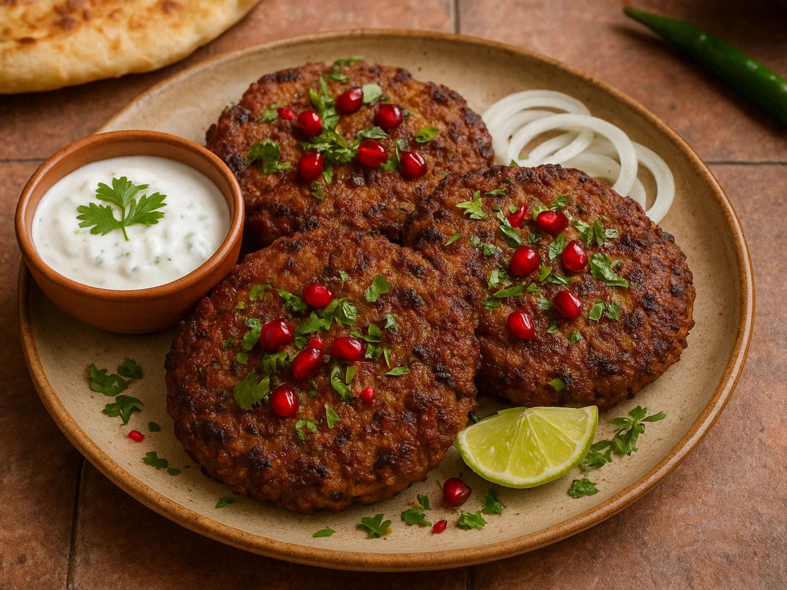 Chapli Kebab – würzige pakistanische Hackfleisch-Patties